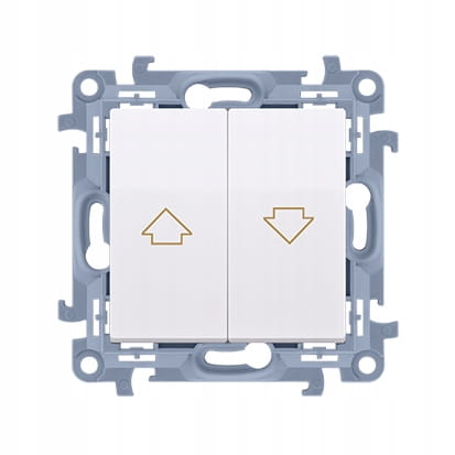 Simon 10 łącznik żaluzjowy roletowy stały biały